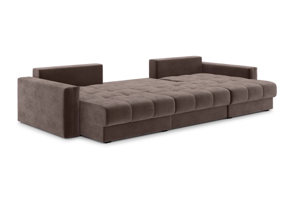 Диван п-образный тик-так Монарх М1О2 коричневый