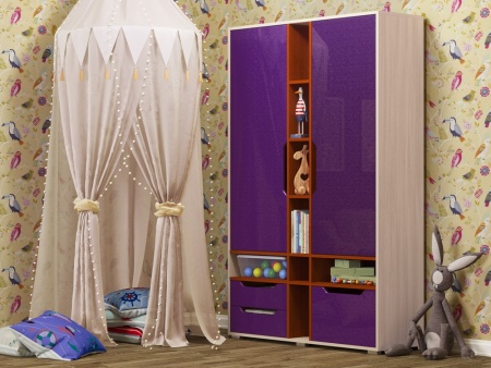 Шкаф Роберт МДФ (Ш-1250 х В-1970 х Г-450 мм/Разные Цвета