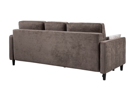 Диван тик-так Арно коричневый / светло-серый