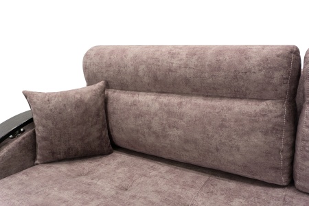 Диван угловой тик-так Милан коричневый / бежевый